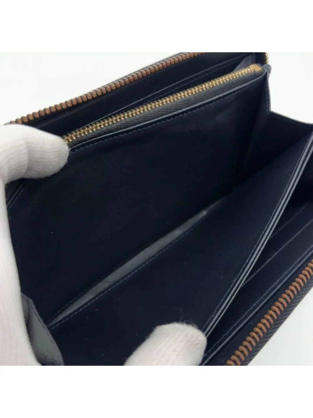 Louis Vuitton Zippy Wallet Black Vernis Round